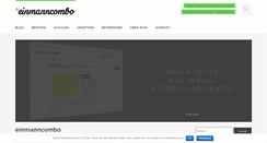 Desktop Screenshot of einmanncombo.de