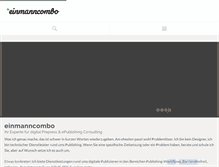 Tablet Screenshot of einmanncombo.de